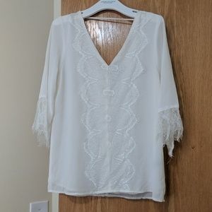 BKE Boutique Lace Blouse